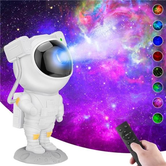 Galaxy Projector, Tiktok Astronaut Nebula Night Lights, Remote Control Timing - Picture 1 of 6
